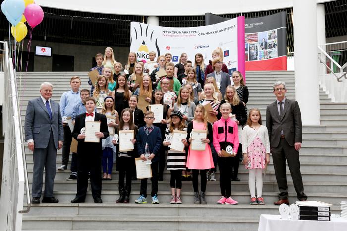 Verðlaunahafar Nýsköpunarkeppni grunnskólanna 2014