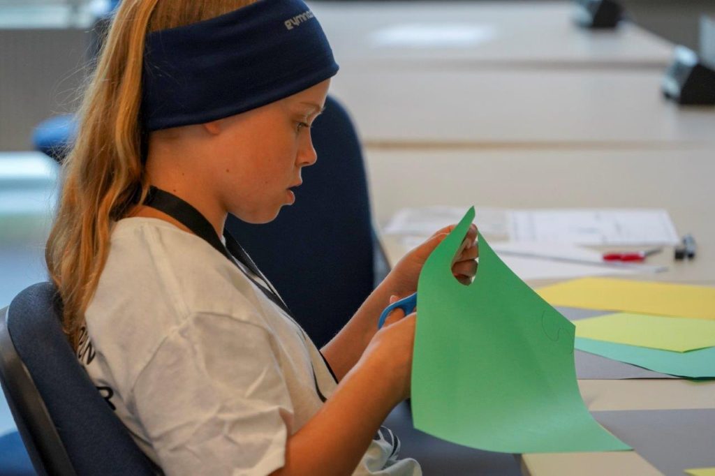 Þátttakandi í vinnustofu Nýsköpunarkeppni grunnskólanna 2019