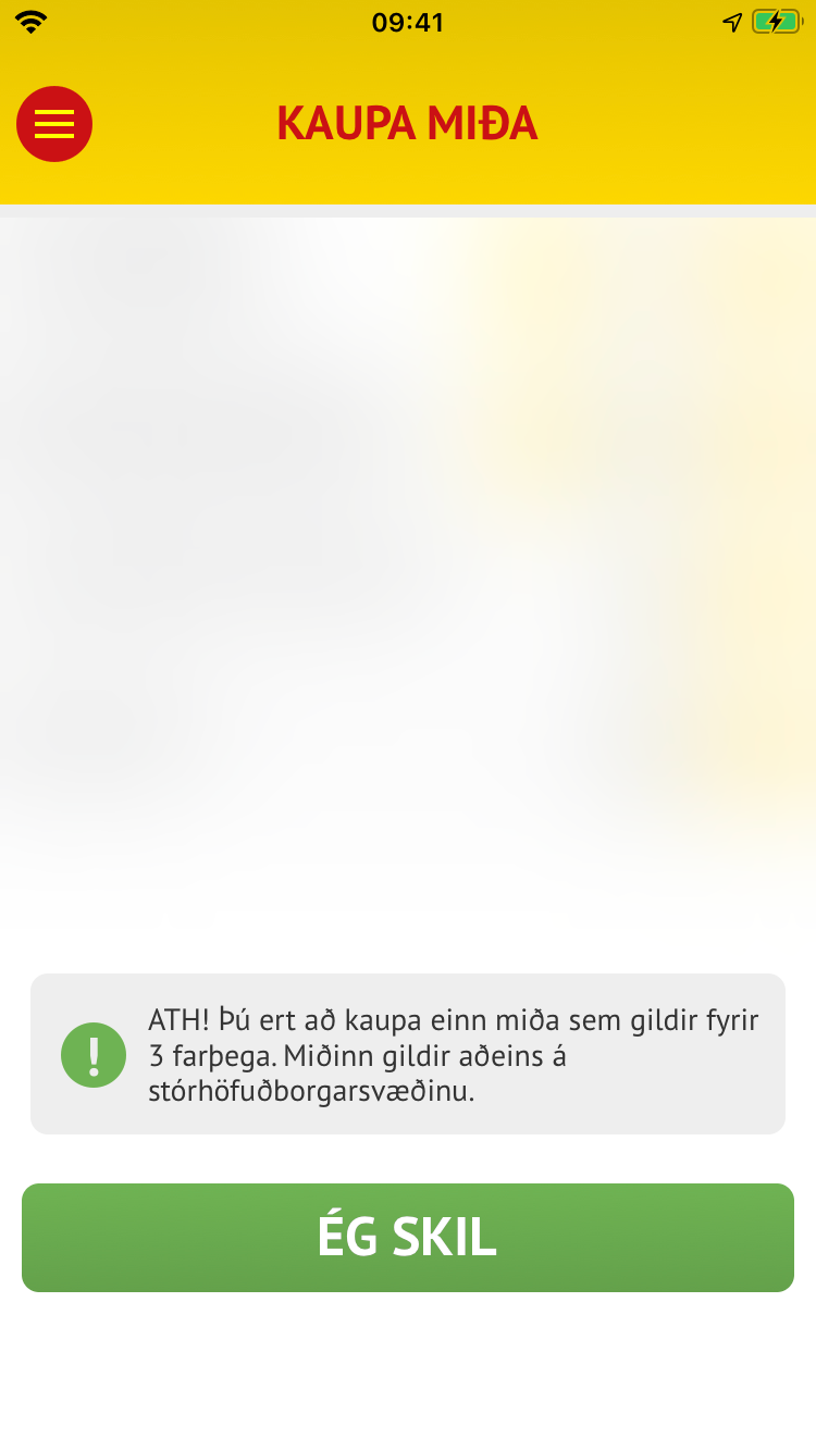 Strætóapp - Varúð um hópmiðakaup